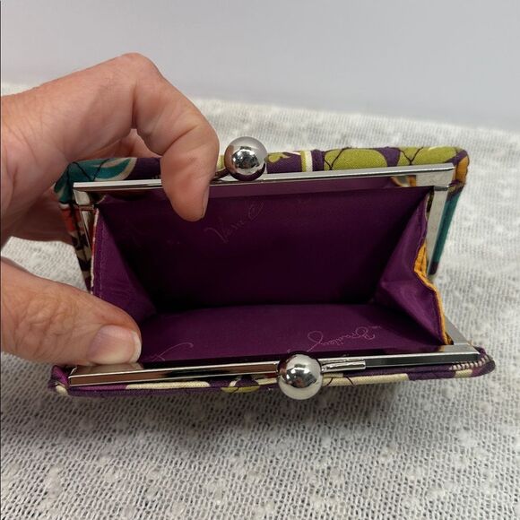 VERA BRADLEY Plum Crazy Kisslock Wallet - Picture 4 of 7